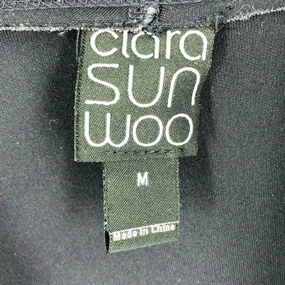 Clara Sun Woo Neoprene Jacket Coat Womens Medium Minimalist Old Money Coatigan - Picture 3 of 7